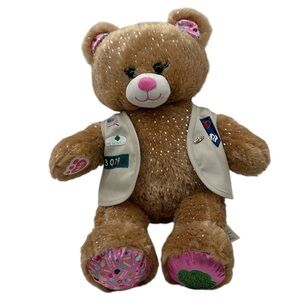 Build-A-Bear Girl Scout Teddy Bear Cadette/Senior/Ambassador w/Vest